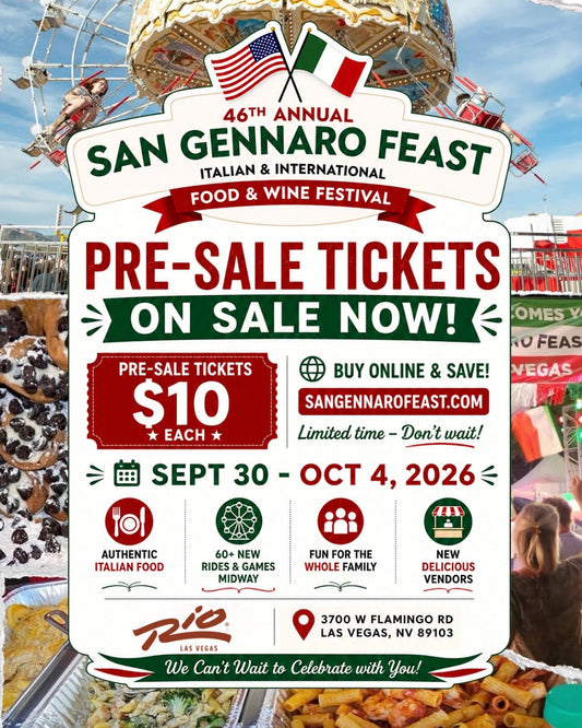 SAN GENNARO FEAST Sept 30- Oct 4, 2026